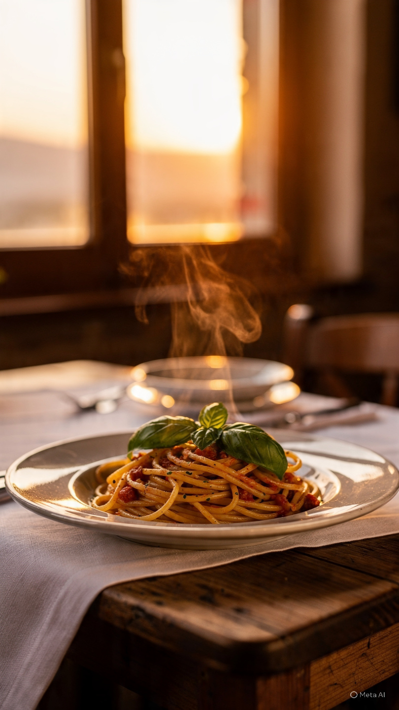 AI-generated photo of house-made pasta for a demo restaurant